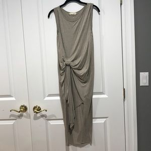 Jersey knit asymmetrical dress